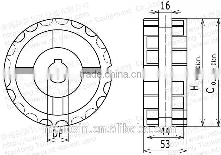 820 Classic Injection Moulded sprockets