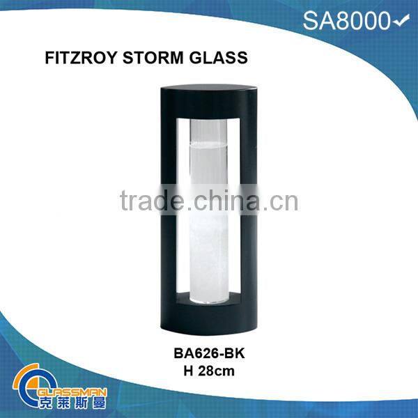 YG639M WOODEN FRAME FITZROY STORM BAROMETER