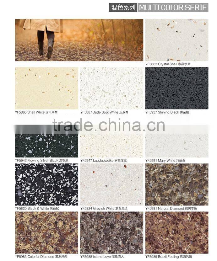 Cheap artificial quartz stone for kitchen countertop