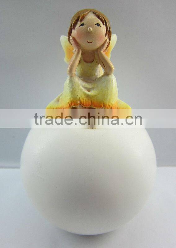 Colorful resin angel sculptures for sale