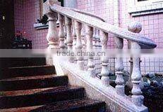Outdoor White Marble Rail Design
