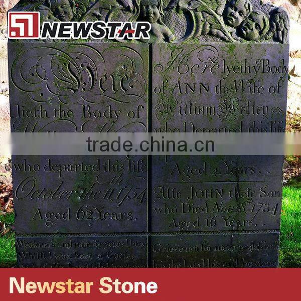 Newstar Hot Sale Good Quality Slate Gravestone