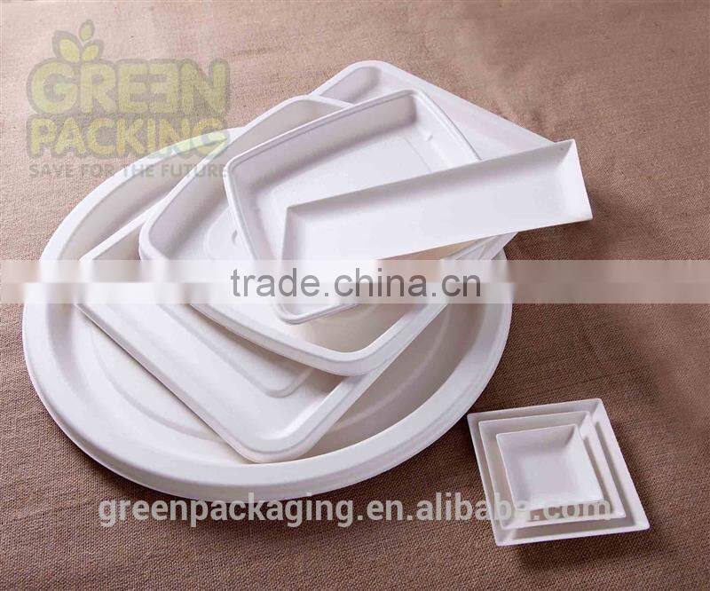 P013- 9 inch 1-compartment round plates-230mm