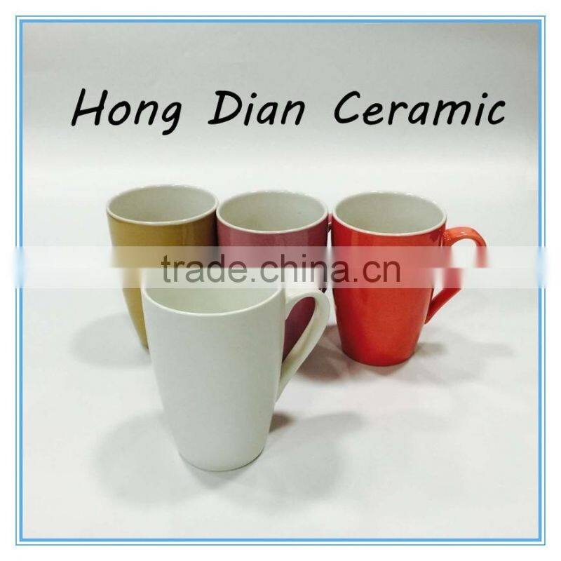 gift mug corloful type drinkware type mugs ceramic football,OEM printing Ceramic Coffee Mug