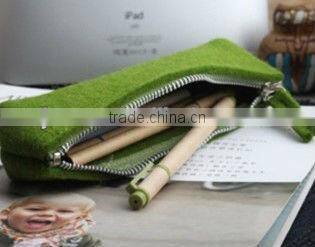 Wool felt pencil pouch, zipper wool felt pencile box, woll felt pencil bag shijiazhuang manufacturer
