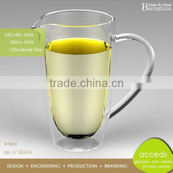 Custom Wholesale Pyrex Glass Jug With Handle