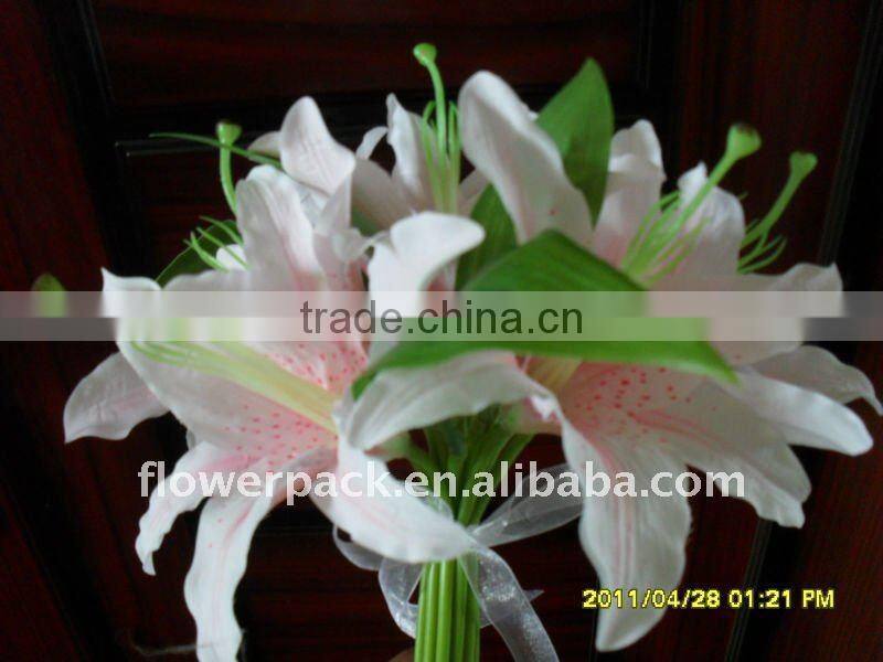 Single Soft Real Touch Artificial Lily Flower