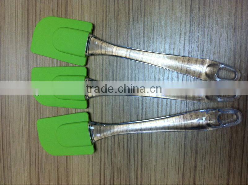 silicone spatula for baking with crystal handle