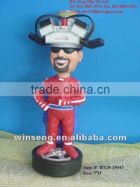 polyresin Man bobble head