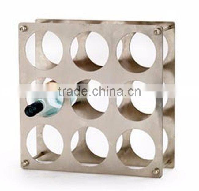 unique decorative indian metal material wine bottle stand