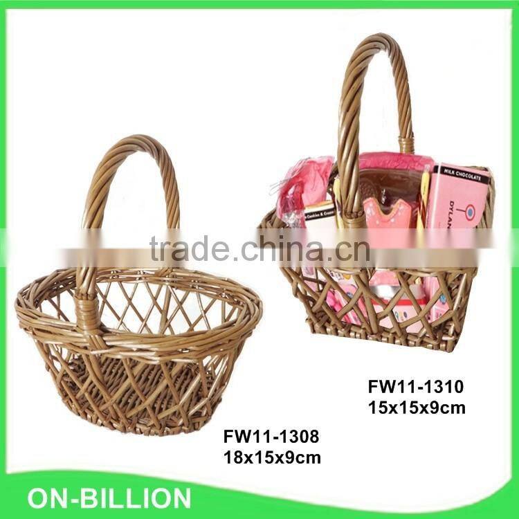 Handmade decoration new lovely small easter wicker basket