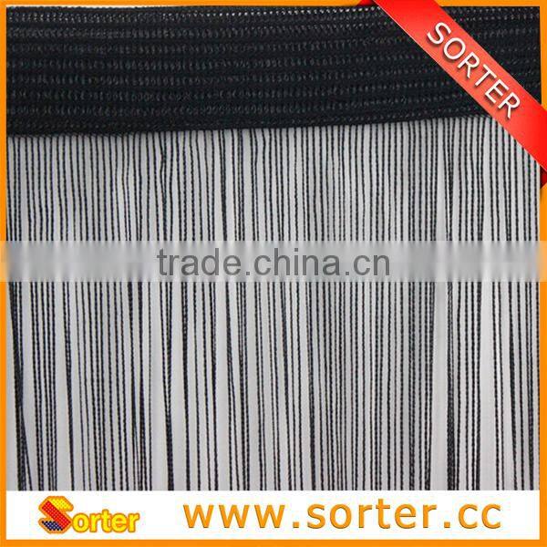 high quality decorative polyster fringe curtain string curtain room divider