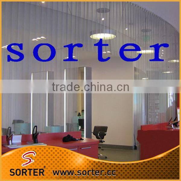 fashionable Visual Merchandising wire mesh curtain metal drapery