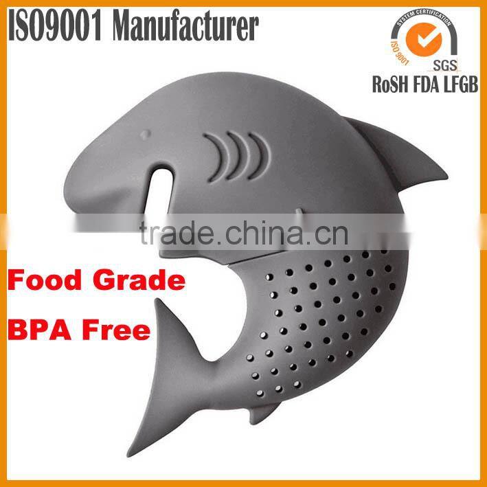 Eco-Friendly Shark Shape Silicone Tea Infuser ,Silicone Shark Shape Tea Infuser,Tea Strainers