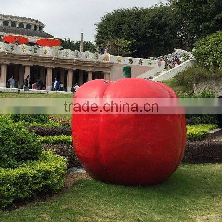 FRP giant apple sculpture