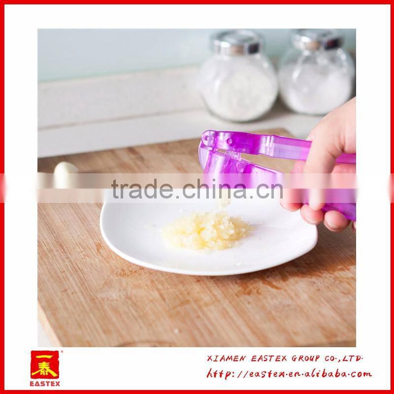 Manual convenient use plastic PC garlic presser and crusher