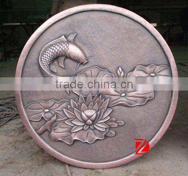 Bronze wall relief sculpture art decoration custom made statues