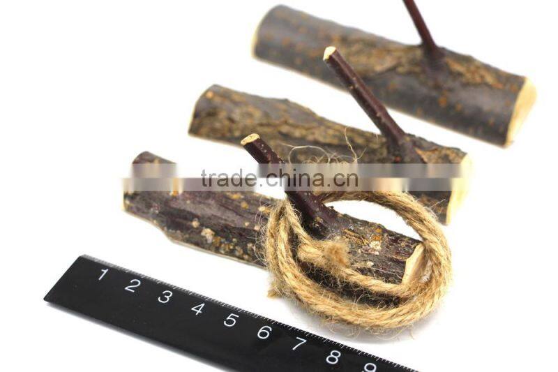 Natural wooden(Branch Adhesive )Wall Hook, Wood Adhesive Hook, Eco-friendly Wooden Wall Hook