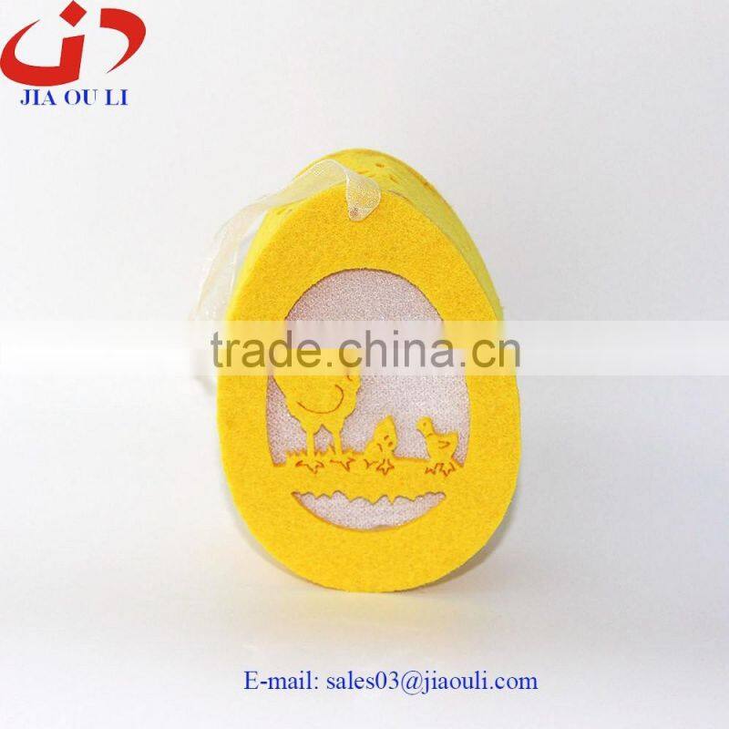 Fashion Easter decorations non-woven easter hanging LED egg decorations