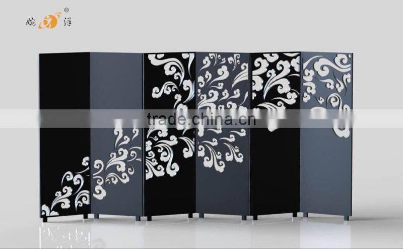 Continental restaurant decoration hollow with pulley metal screen