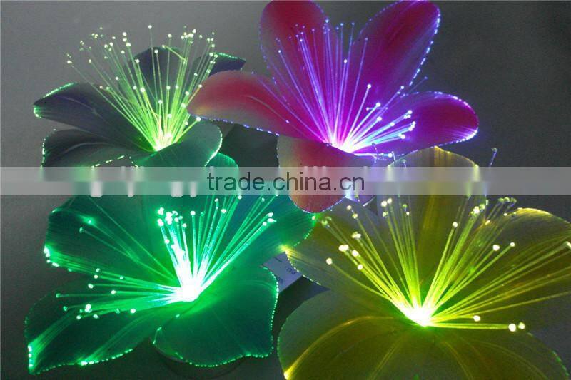 wholesale new design artificial plastic flowers with LED light