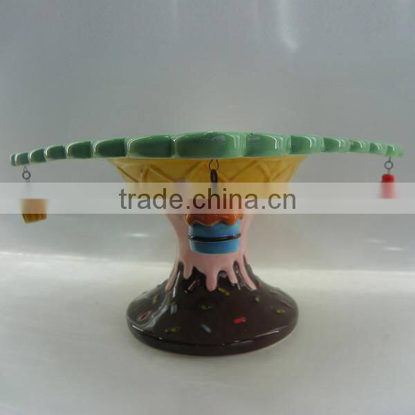 Dolomite craft delicious ceramic cake plate for birthday