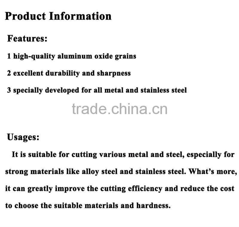 7'' -Flat Reinforced Fiber Resin Ultra-thin Cutting off Wheels for Metal