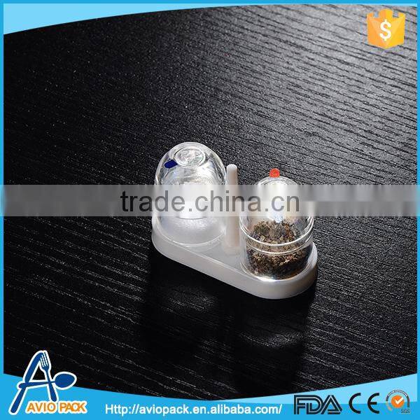 Best quality small plastic inflight shaker bottle for salt and pepper