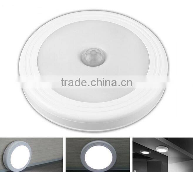 T0C28 Infrared IR Bright Motion Sensor Activated LED Wall Lights Night Light Auto On/Off Battery Operated for Hallway Pathway