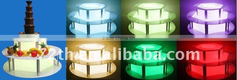CHOCOLAZI ANT-8145 Acrylic Color LED BASE of Chocolate fountain display