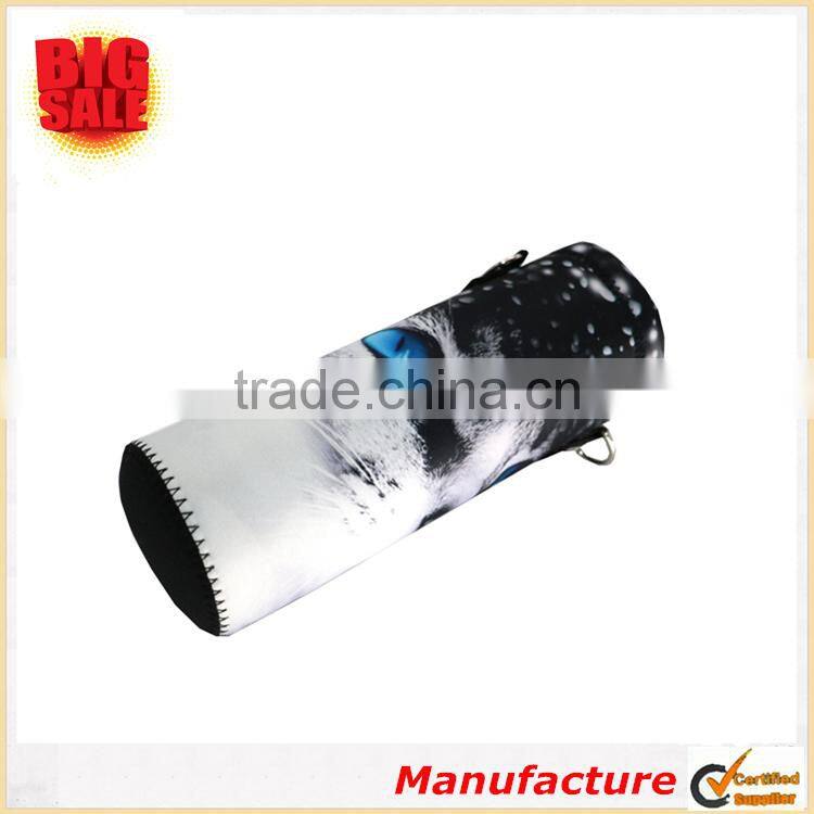 Comfortable insulated neoprene cover cup sleeve unigue animal image adjustable strap cup sleeve