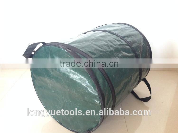 Environmental PE plastic round collapsible bag for garden work