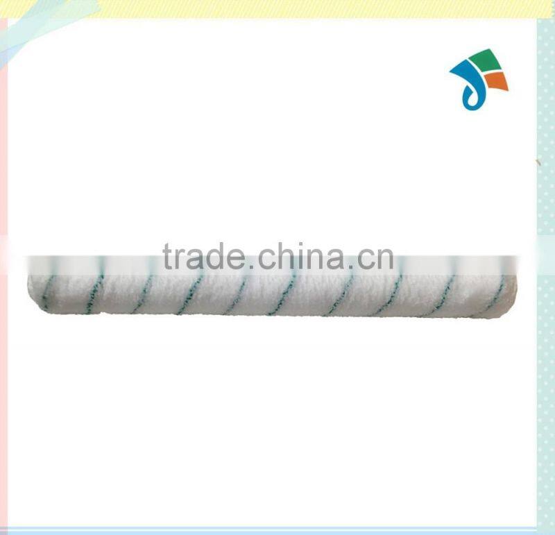 High quality microfiber with single green stripe paint roller cover paint roller sleeve