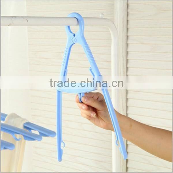 new colorful foldable plastic hanger/manufacturer OEM foldable hanger in factory price/foldable hanger manufacturer