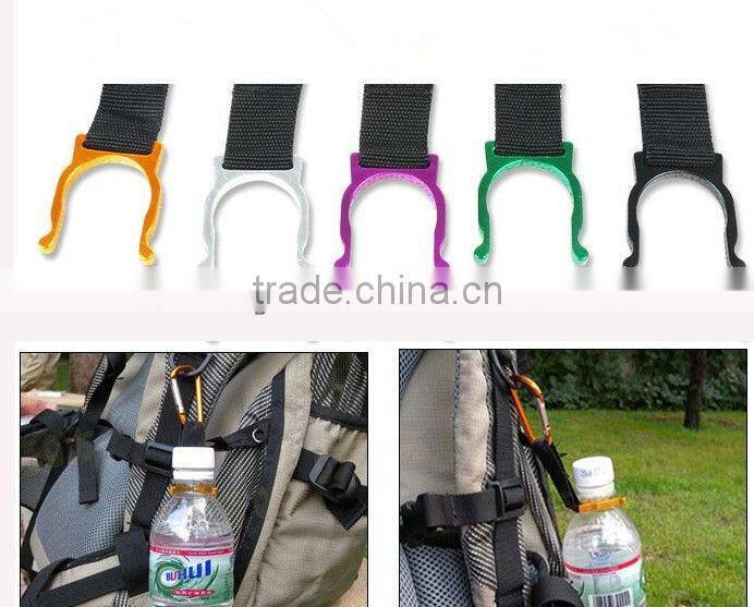 Outdoor bottle clamp, mountaineering buckle, mineral water bottles buckle, kettle coke clamp, drinking bottles hang buckle
