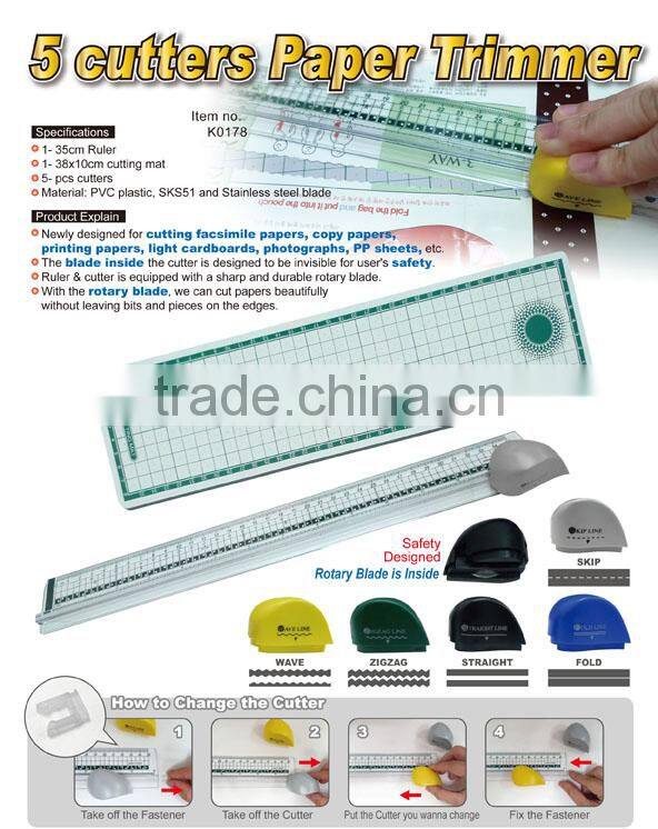 5 cutters Paper Trimmer