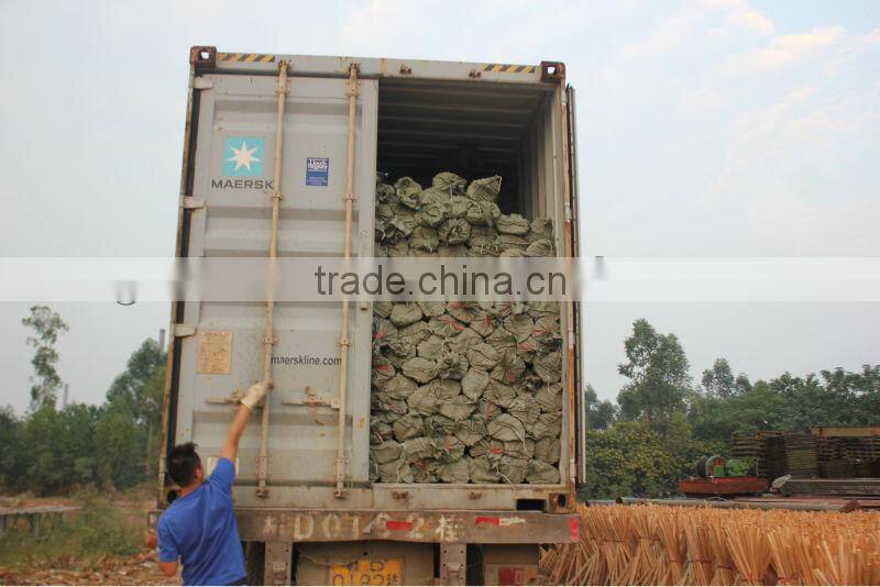 Natural wooden broom handle