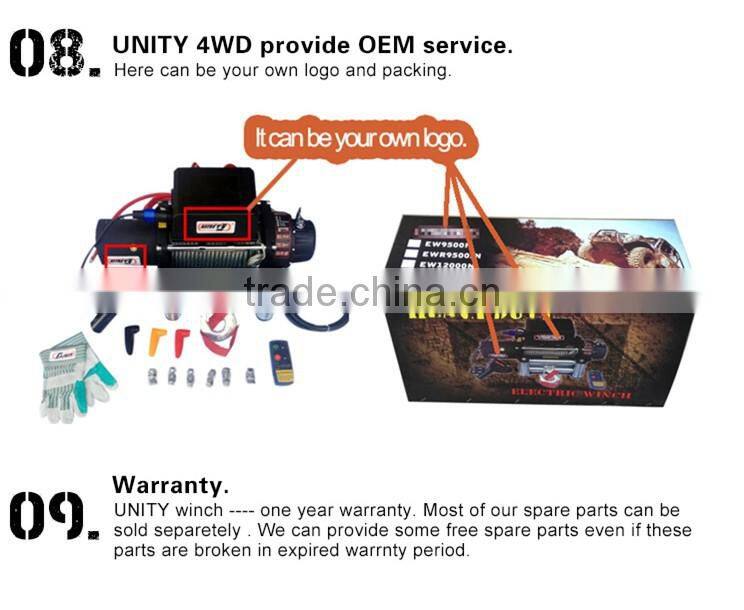 Alibaba China 4x4 Wholesaler Popular Waterproof Wireless control Electric Winch 4x4 accessory