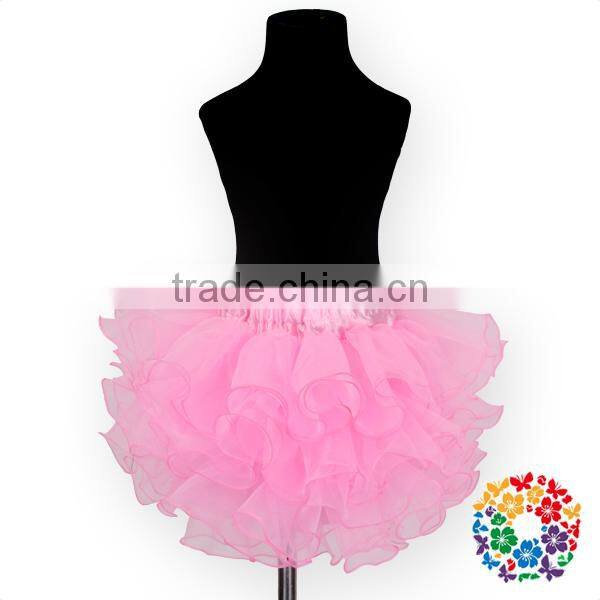 Lovely Pettiskirt Kids Birthday Party Dress Baby Girls Fancy Skirts Girl Pink Chiffon Skirt Boutique Dress For Baby Girls