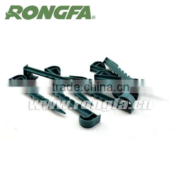 Black color 15cm Garden plastic ground peg tent fix peg nails