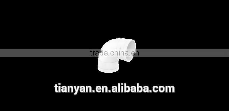Factory price Manufacturer good quality PVC Fitting UPVC Rubber Joint plastic fitting for drainage GB 45 degree elbow