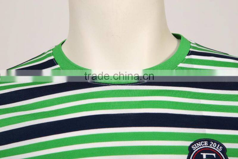 Fashion designe colorful striped t-shirt