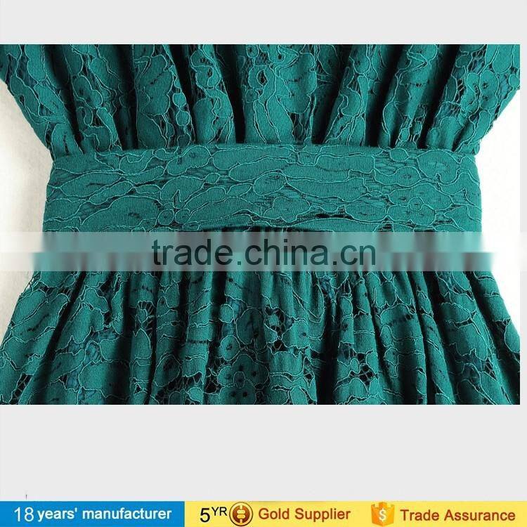 2017 fashion ladies long sleeve wrap lace floor long maxi elegant evening dresses with picture