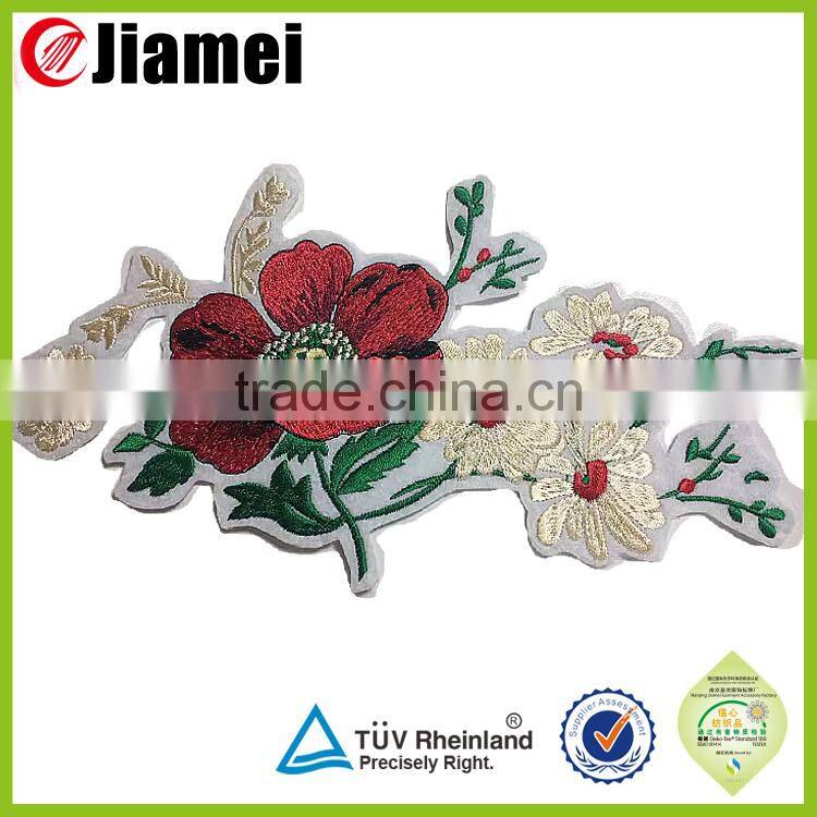 Clothing decorative patch flower embroidery applique patch for clothes