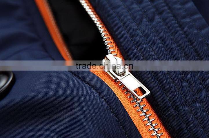 Custom warm fur-collar windproof jacket unisex parka cotton padded men winter jacket