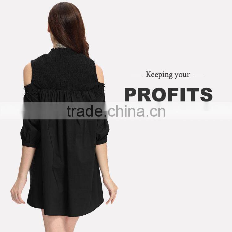 Ladies New Fashion Skirt Dress Pleated Lantern Elegant Skater Dress