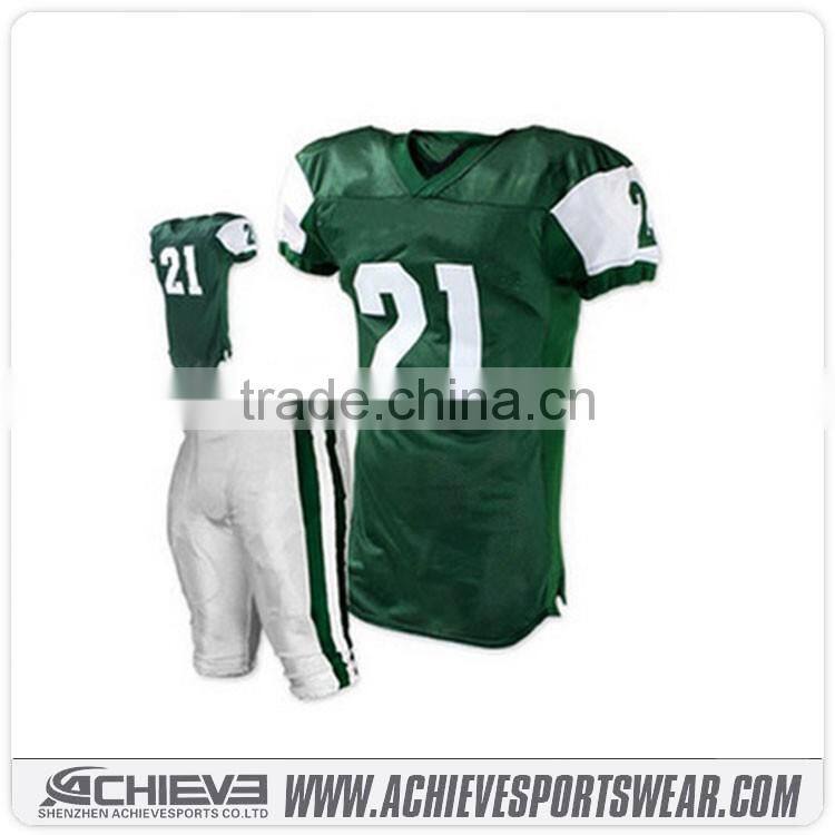 Gym custom sublimated league football jerseys game multicolor polyester America football shirts suits uniforms
