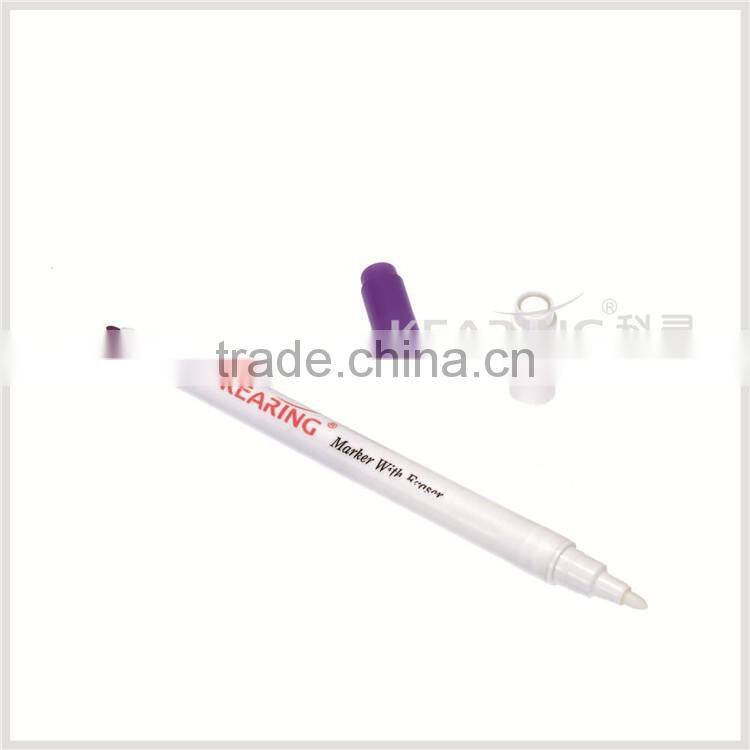 Kearing brand Fabric garment air erasable self vanishing violet+pink color Dual tipped air erasable marker # AT10-VP