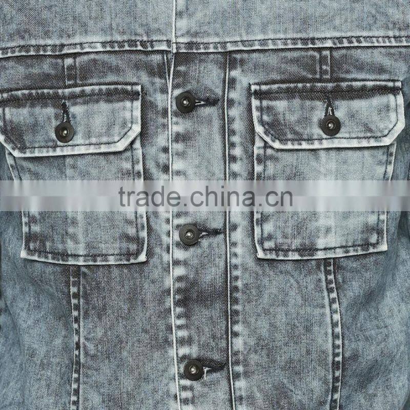 wholesale stone wash denim jacket men fancy denim jackets for men