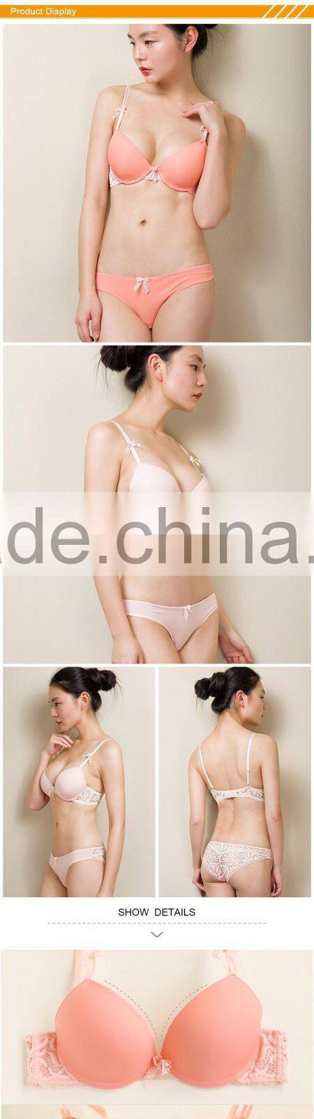 HSZ-5001 Sexy Fancy Beautiful Bra Hot Panty Set Latest Fashion Cotton Underwear Lady New Design 2017 Stylish Lingerie Women